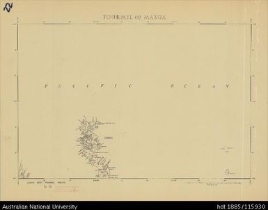 Papua New Guinea, Tabar Islands, Fourmil of Mabua, Fourmil series, Sheet 22, 1956, 1:253 440