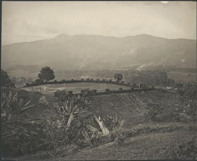 Mr. and Mrs. Norman Neal's place overlooking Wau Valley, New Guinea, 1937 / Sarah Chinnery