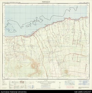 Samoa, Upolu, Nofoali'i, Series: NZMS 174, Sheet 18, 1961, 1:20 000