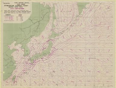 Streamline current chart, western Pacific Ocean (May-September) / Fleet Weather Central, Pearl Habor