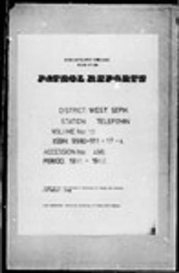 Patrol Reports. West Sepik District, Telefomin, 1961 - 1962