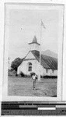 St. Ann's Church and schoolyard, Heeia, Hawaii, 1932