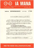 Ia Mana, bulletins hebdomadaires du 11 février 1980 (n° 00) au 28 mars 1980 (n° 5)