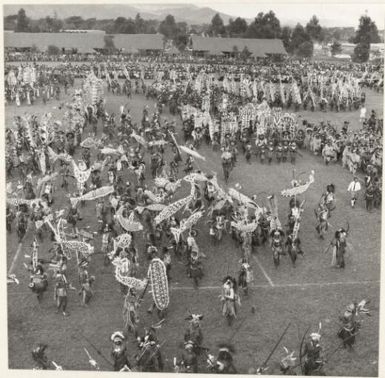 Highlanders at Goroka in the Territory of Papua and New Guinea, November 1970 / Australian Information Service photograph by W. Pedersen