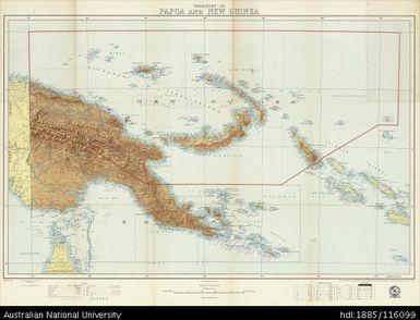 Papua New Guinea, Territory of Papua and New Guinea, 1964, 1:2 534 440