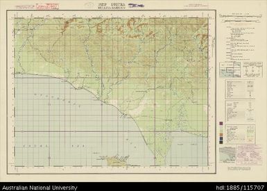 Papua New Guinea, Southern New Guinea, Mullins Harbour, 1 Inch series, Sheet 1800, 1945, 1:63 360