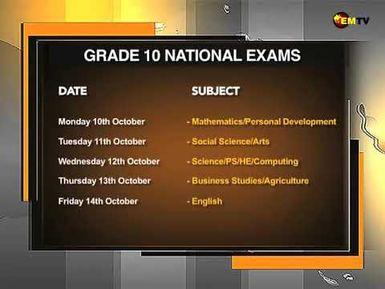 GRADE 10 EXAM