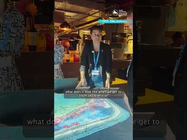 Using 3D models to show the threat of rising seas #tuvalu #climatechange #sealevelrise #3dmodels