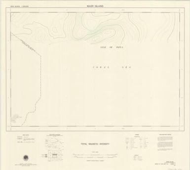 New Guinea 1:250,000 total magnetic intensity: Maer (Sheet C55/B1-5)