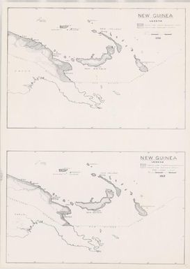 [Papua New Guinea thematic map series 1943-1944]: New Guinea country under complete government control, country under government influence: 1923 and 1939