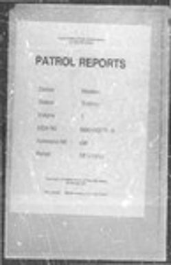 Patrol Reports. Western District, Balimo, 1959 - 1960