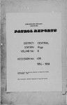 Patrol Reports. Central District, Rigo, 1954-1956