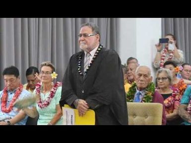 Fa’atautōina Afioga ‘i le Komesina ‘o Sulufa’iga ‘a Sāmoa, le Afioga ‘iā Vui Clarence Joseph Nelson