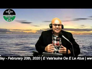 2nd Part of Evening Session with Pastor Samuelu Matafeo. 2/23/20