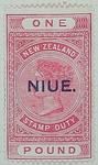 Stamp: New Zealand - Niue One Pound