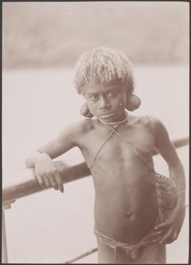 A boy of Vella Lavella, Solomon Islands, 1906, 2 / J.W. Beattie