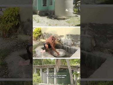 Water use awareness in Tokelau.