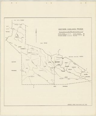 P.N.G. sub-provincial boundaries (Sheet Southern Highlands province [duplicated])