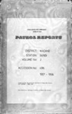 Patrol Reports. Madang District, Bundi, 1957 - 1958