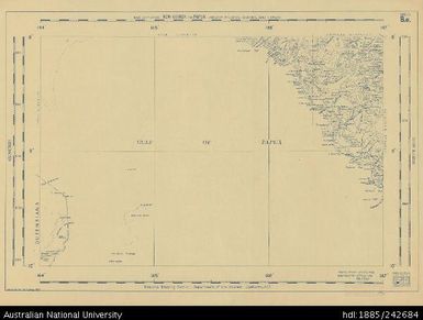 Papua New Guinea, New Guinea and Papua, Base Compilation, Base Compilation Series, Sheet B.e., 1953, 1:600 000