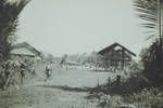 Ok Tedi village north of Lake Murray, on patrol from Lake Murray, [Papua New Guinea], 1952