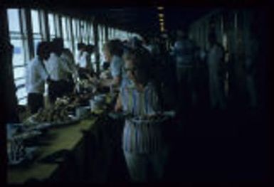 Oriental Empress ship, Buffet on the Promenade deck