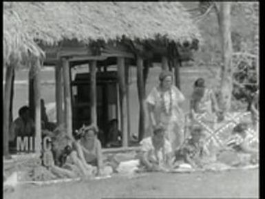 Tapa making and spear throwing in Samoa--outtakes