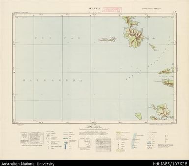 Indonesia, Western New Guinea, Sel Pele, Series: Nederlands-Nieuw-Guinea, Sheet 5-B, 1957, 1:100 000