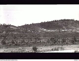 PORT MORESBY, NEW GUINEA. 1943-11-11. FOUR MILE VALLEY AND THE MURRAY BARRACKS AREA TAKEN FROM HEADQUARTERS, NEW GUINEA FORCE