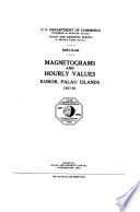 Magnetograms and hourly values, Koror, Palau Islands : 1957-58