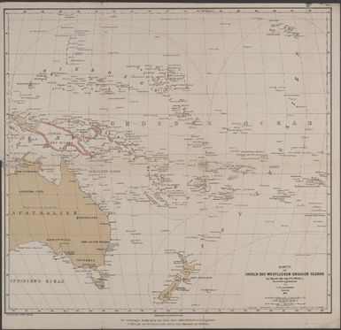 Karte der Inseln des Westlichen Grossen Oceans / bearbeitet u. gezeichnet von L Friederichsen