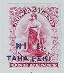 Stamp: New Zealand - Niue One Penny