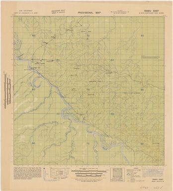 Provisional map, northeast New Guinea: Ramu East (Sheet Ramu East)
