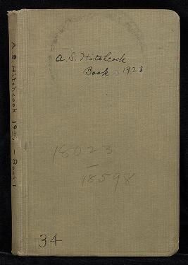 A. S. Hitchcock book, 1921, 18023 - 18598