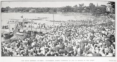 The King's birthday at Samoa: picturesque sports gathering at Apia in honour of the event