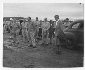 [Eleanor Roosevelt Speaking in Red Cross Uniform]