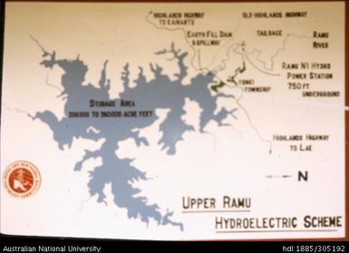 Upper Ramu Project map