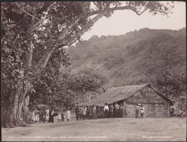 Mission house at Steep Cliff Bay, Raga, New Hebrides, 1906 / J.W. Beattie