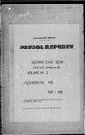 Patrol Reports. East Sepik District, Dreikikir, 1957 - 1958