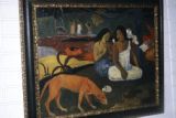 French Polynesia, painting by Paul Gauguin at Paul Gauguin Museum Tahiti