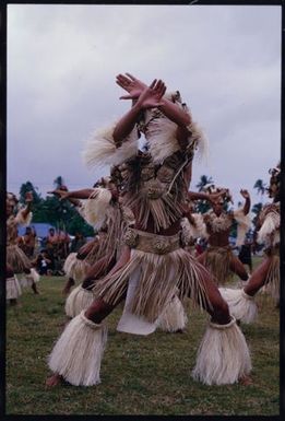 South Pacific Festival of the Arts, Apia, 1996. Tahitian performer dancing