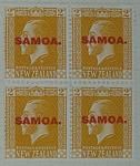 Stamps: New Zealand - Samoa Two Pence