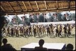 Dancers with shields and spears