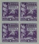 Stamps: Samoan Four Pence