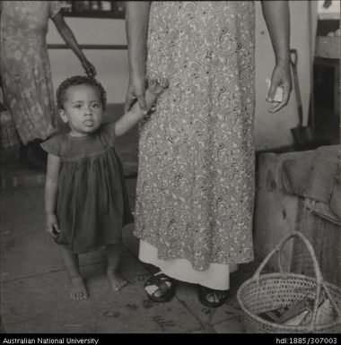 Woman and child at the market