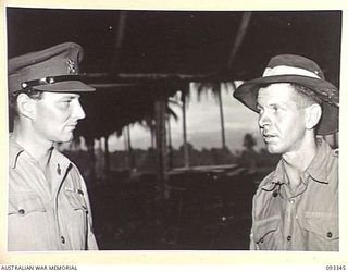 LAE AREA, NEW GUINEA, 1945-06-30. DURING HIS TOUR OF INSPECTION OF AUSTRALIAN TROOPS IN THE LAE AREA, HIS ROYAL HIGHNESS, THE DUKE OF GLOUCESTER, GOVERNOR-GENERAL OF AUSTRALIA, VISITED CORPS OF ..