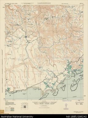 Fiji, Viti Levu, Naitonitoni, Series: X751, Sheet 66, 1943, 1:62 500