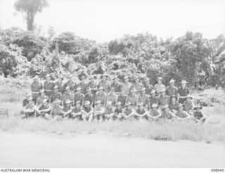 TOROKINA, BOUGAINVILLE. 1945-11-21. MEMBERS OF 11 BATTERY, 4 FIELD REGIMENT. THE REGIMENT SERVED WITH DISTINCTION IN THE RECENT BOUGAINVILLE CAMPAIGN