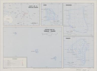 General map of Tokelau Islands