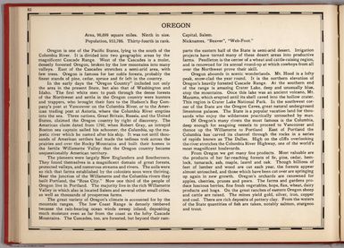 (Text Page) Oregon.